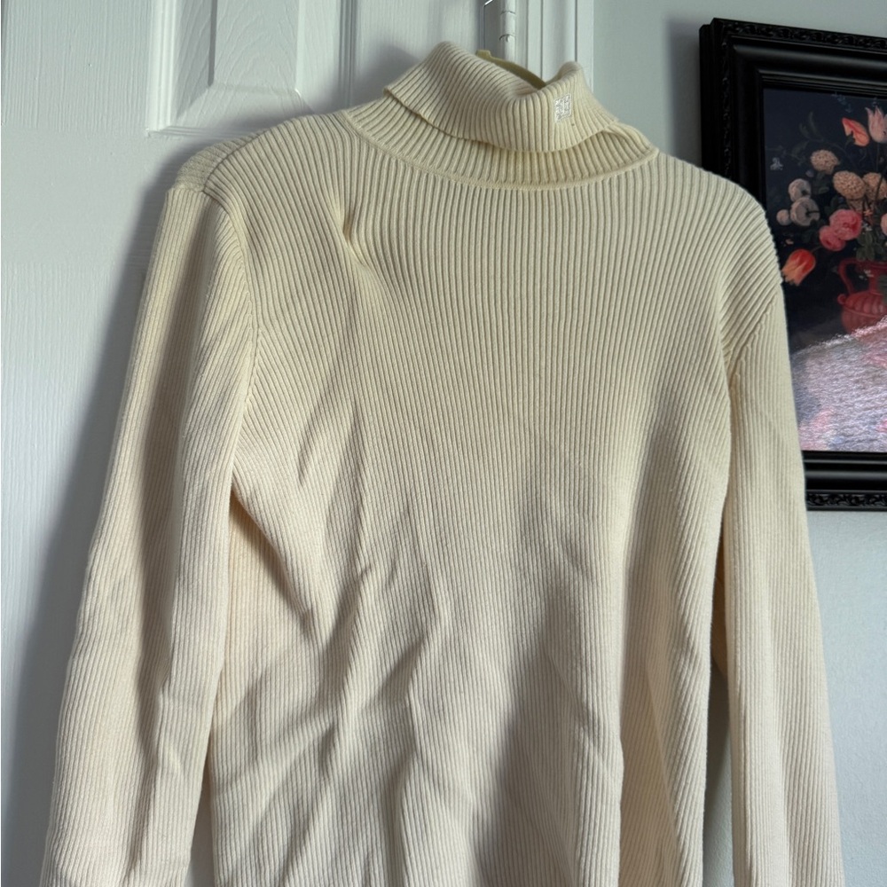 Ralph Lauren Cream Turtleneck Sweater